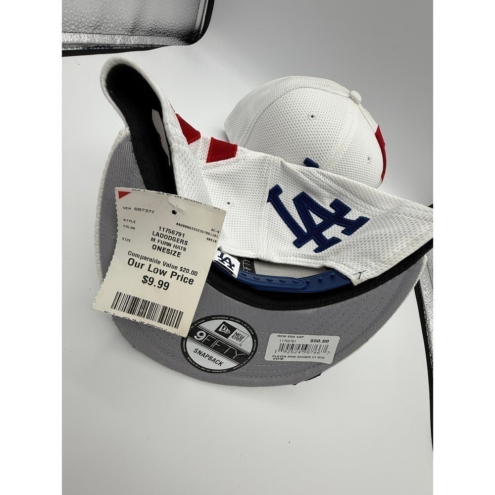 Los Angeles Dodgers New Era 9FIFTY Snapback Hat M. Muncy SEAG White Red - Picture 2 of 7